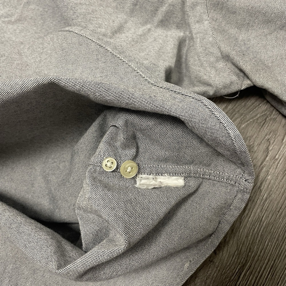 Polo Ralph Lauren Shirt Mens Large Gray Oxford Short Sleeve Button Down Pony - Picture 4 of 7